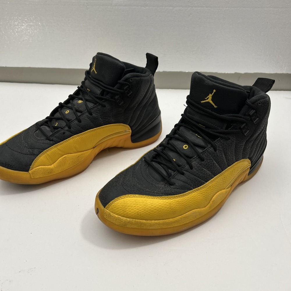 Nike Men 12 Air Jordan 12 XII Retro OG Black/University Gold 130690-070 SKU 3071 - Picture 6 of 9